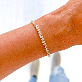 White Curb Chain Bracelet