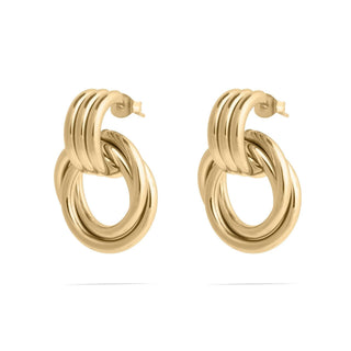 Double Round Stud Earring