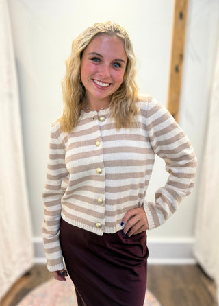 Daphne Stripe Cardigan