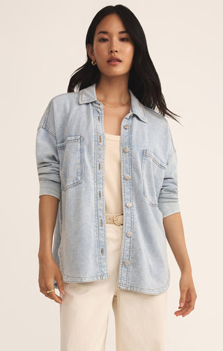 All Day Knit Denim Jacket Washed Indigo