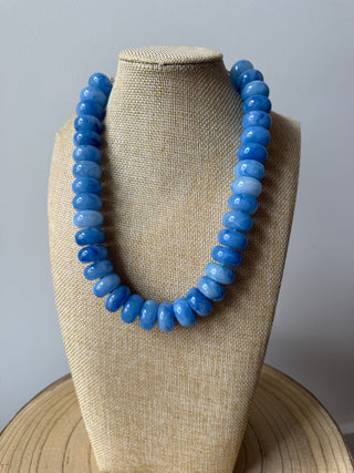 Semi Stone Bubble Necklace