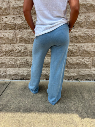 Hunter Knit Denim Pant Santorini Indigo