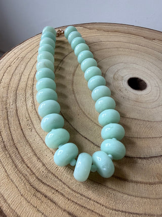 Semi Stone Bubble Necklace