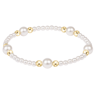 Purpose Pearl & Pearl 6mm Bracelet enewton