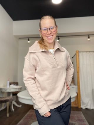 Sonata Fleece Sweatshirt Parchment