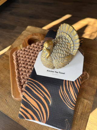 GOLD TURKEY STATUETTE