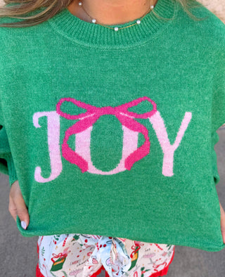 "JOY" SWEATERS,GREEN