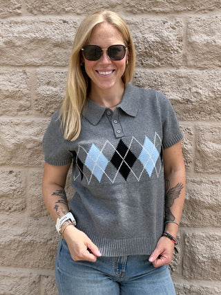 Denali Short Sleeve Sweater by. Dear John