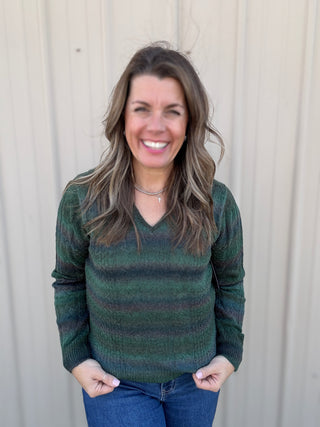 Emerald Space dye Sweater by Liverpool