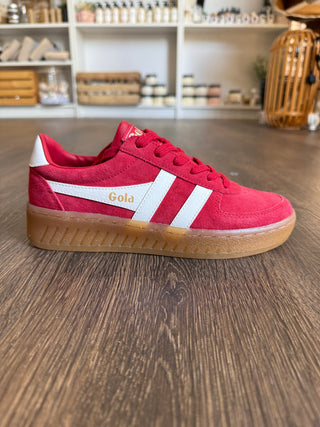 Women's Grandslam Suede Sneakers Red
