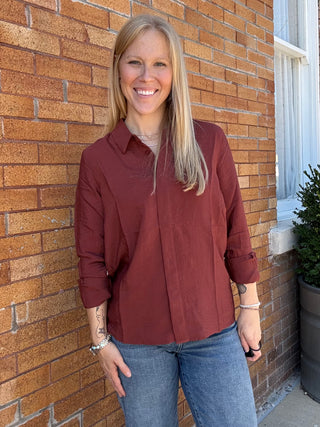 Terracotta Button Down
