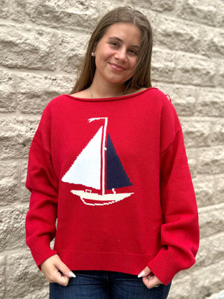 Red Boat Sweater