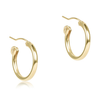 Round .5" Smooth Gold Hoop enewton