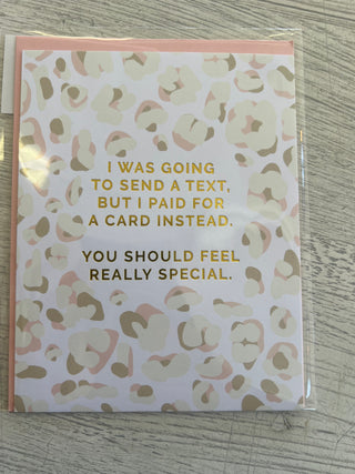Greeting Card Send a Text
