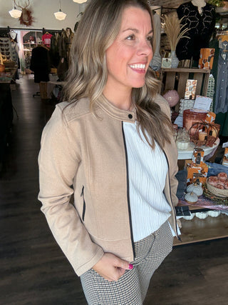 Biker Jacket Camel
