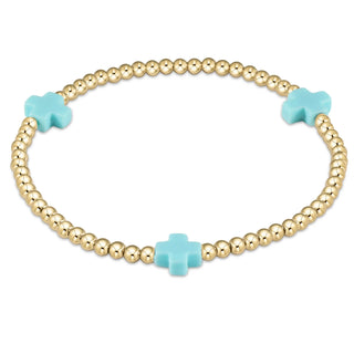 Signature Cross Turquoise 3mm Bracelet enewton