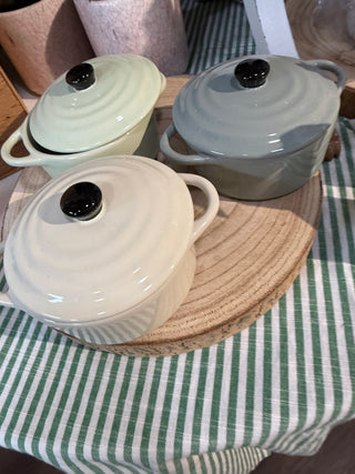 Stoneware Mini Baker with Glaze