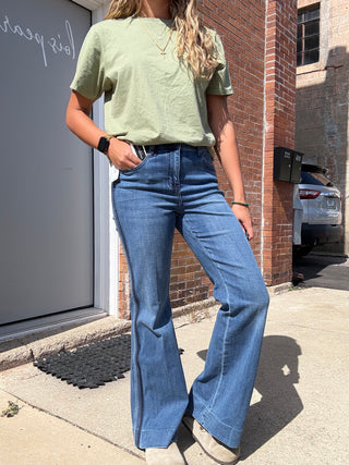 Hannah Flare with Seam Detail 32"