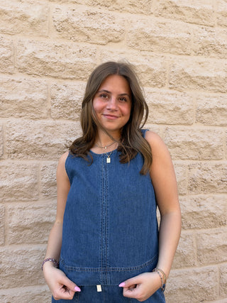 Sun Seeker Denim Tank by Z Suppy