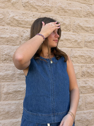 Sun Seeker Denim Tank by Z Suppy