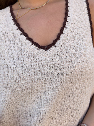 Yessina Whipstitch Tank Linen by Z Suppy