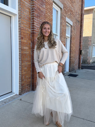 Ivory Tulle Skirt