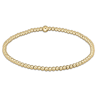 Classic Gold 2.5mm Bead Bracelet eNewton