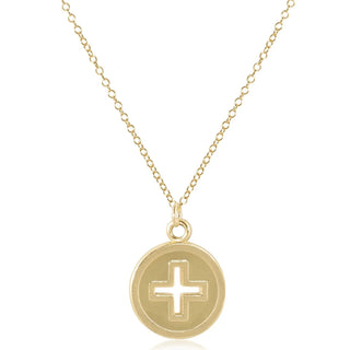 Signature Cross 16" Gold Necklace enewton