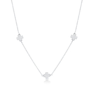 Simplicity Chain Sterling Necklace - Signature Cross Sterling by enewton