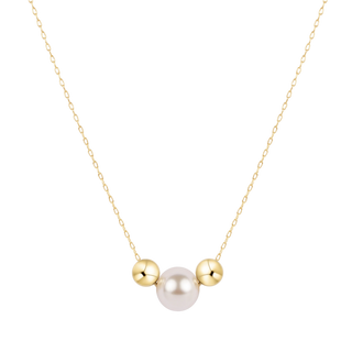Gold & Pearl Purpose Necklace by enewton