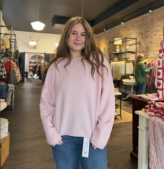 Rolled Neck Sweater Pink