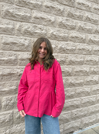 Relaxed Jacket in Diva Pink by Liverpool