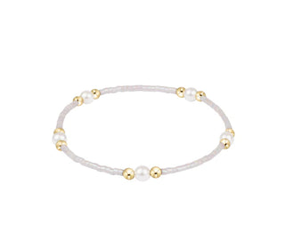 Hope Purpose Pearl Bracelet - Silky White enewton