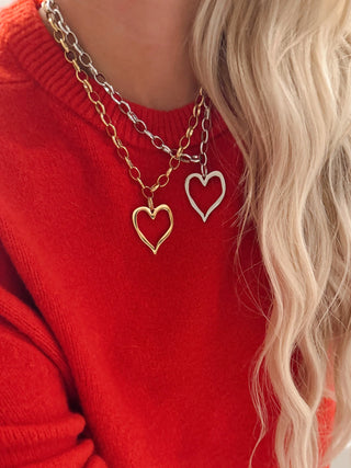 Open Heart Necklace