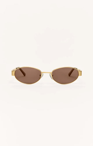 Palisades Sunglasses Gold Brown
