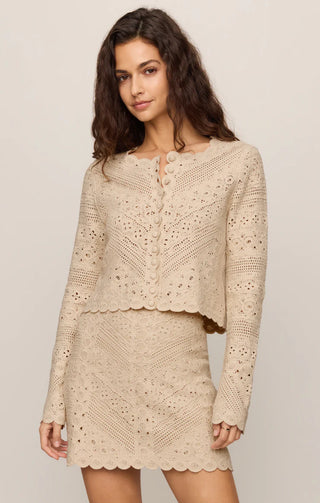 Cressa Cardigan in Natural by Z Supply Eclipse
