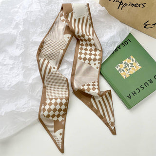 Khaki Silk Scarf