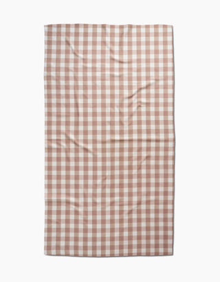 Vintage Gingham Natural Luxe Bath Towel