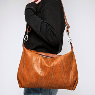 Avery Diamond Leather Crossbody Bag