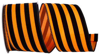Halloween Stripes, Orange/black, 2-1/2 In, 10 Yards