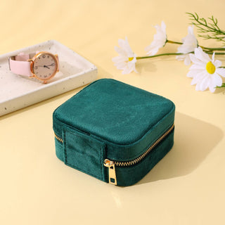 Portable Travel Box Case Velvet Jewelry Organizer