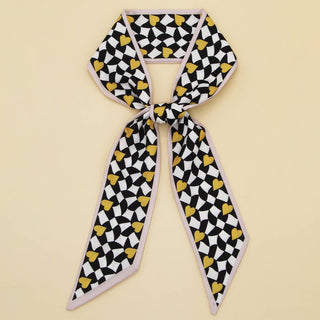 PLAID PRINT HEAD SCARVES_CWASC0096