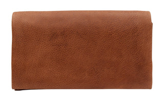 Eloise Handcrafted Leather Wallet: Brown