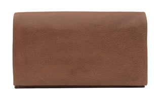 Eloise Handcrafted Leather Wallet: Brown