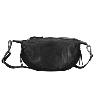 Crosby Handcrafted Leather Sling/Crossbody Bags: Black