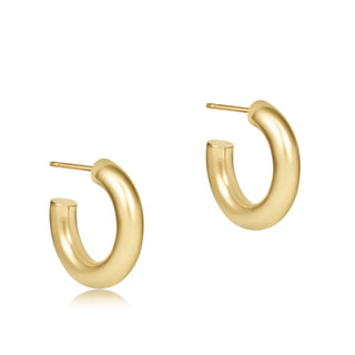 Round Gold .5" Post Hoop 4mm enewton