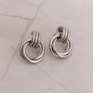 Double Round Stud Earring