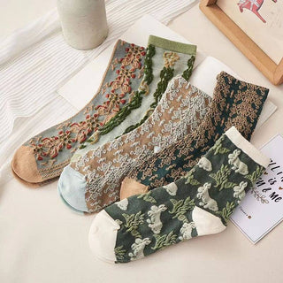 Cute Floral Women's Socks