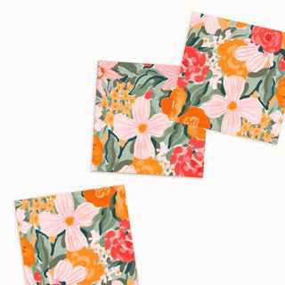 Chunky Match Box: Warm Painted Florals