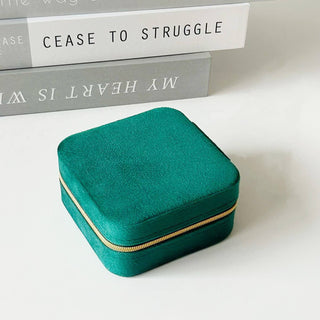Portable Travel Box Case Velvet Jewelry Organizer